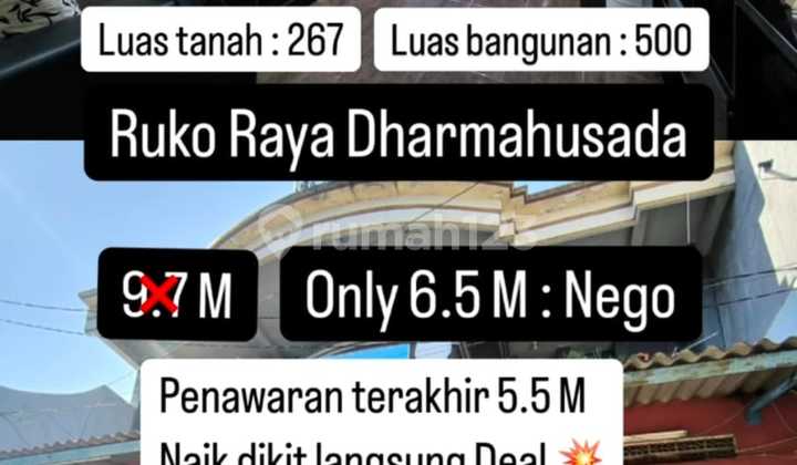 For Sale Active Business Premises in Dharmahusada, Strategic Location