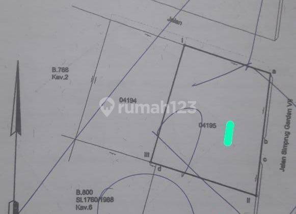Tanah 1163 m2 Lokasi Langka di Simprug Garden VII 5