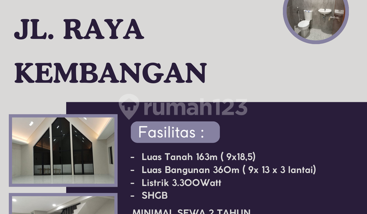 DISEWA RUKO JL RAYA KEMBAYANGAN DISEWA RUKO JL RAYA KEMBAYANGAN