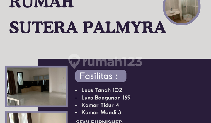 FOR RENT SUTERA PALMYRA HOUSE ALAM SUTERA