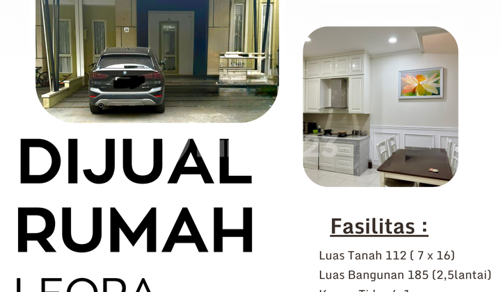 DIJUAL RUMAH SUTERA LEORA ALAM SUTERA 1