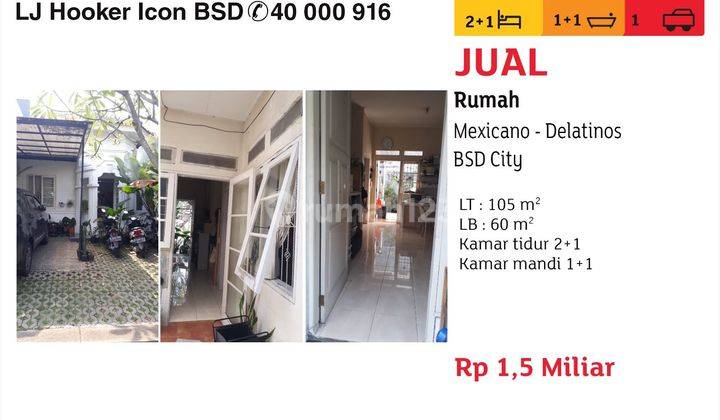 Rumah Tipe Dijual Di Bsd Delatinos Tangerang Terbaru