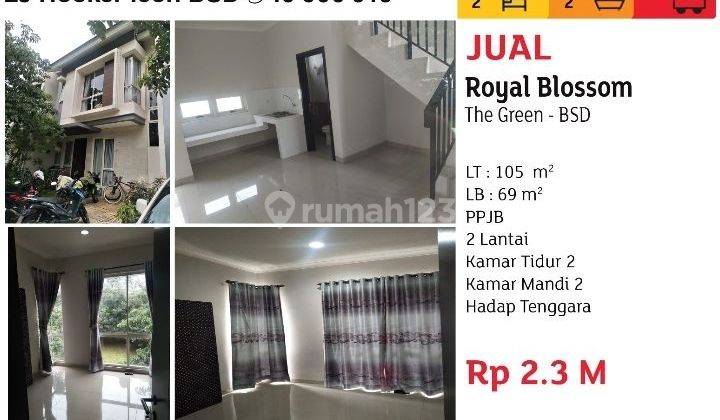 Dijual rumah the green cluster royal blossom 2