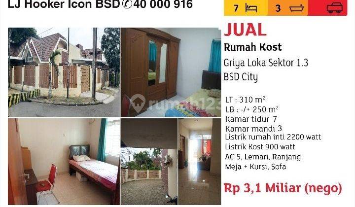 nego sampai deal rumah kost griyaloka bsd city 1