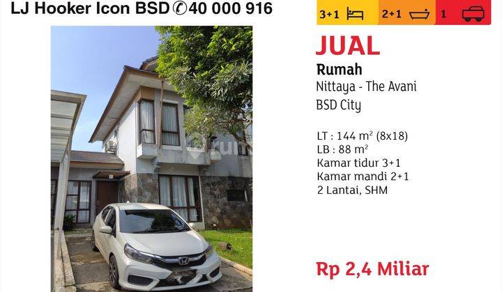 Jual Rumah The Avani Cluster Nittaya 2