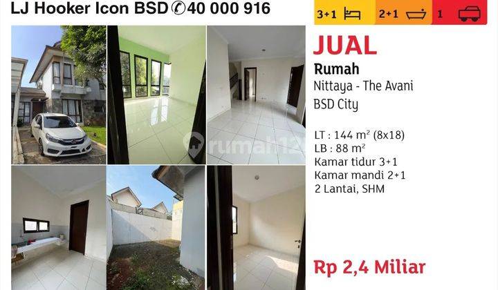 Jual Rumah The Avani Cluster Nittaya 1