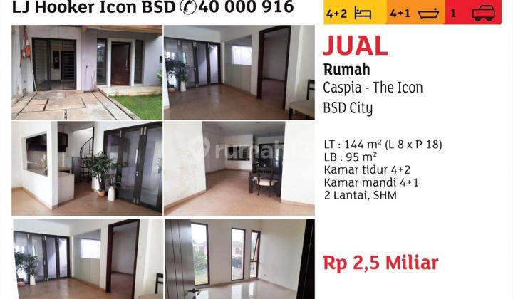 jual rumah caspia the icon bsd 1