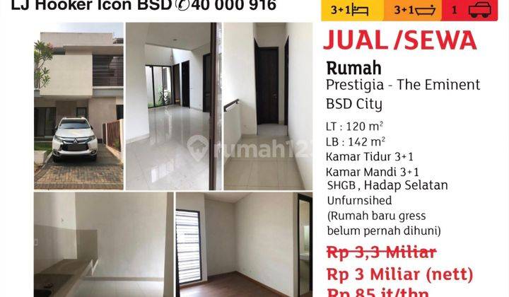 jual rumah prestigia the eminent bsd city 1