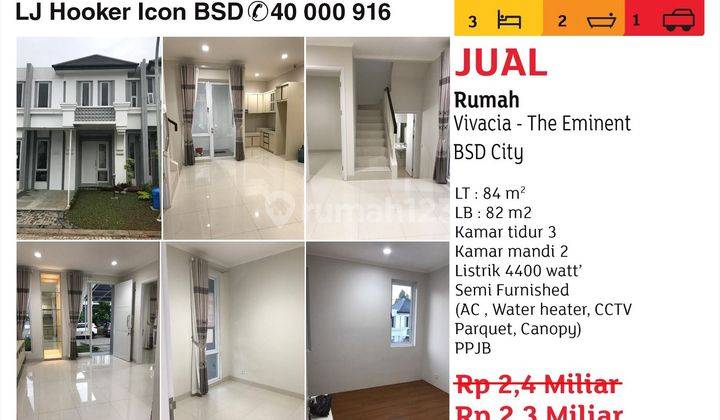 jual rumah vivacia the eminent bsd city 1