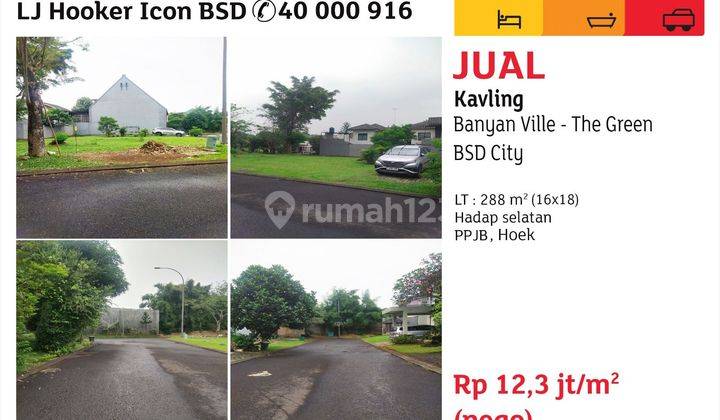 Dijual Kavling Hoek Banyan Ville The Green Bsd City 1