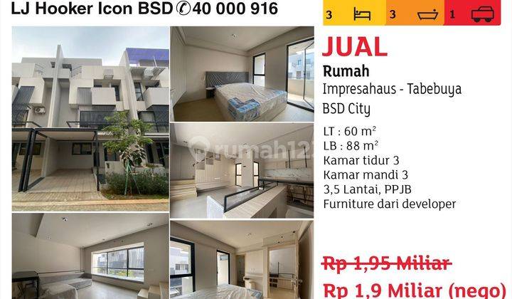 jual rumah impresahaus tabebuya bsd city 1