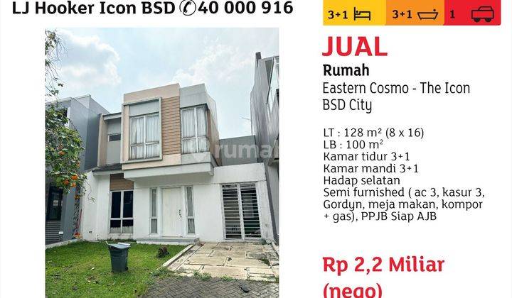 Jual Rumah The Icon Cluster Cosmo 2