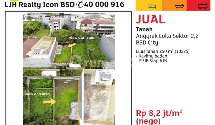 Kavling Anggrek Loka Bsd City