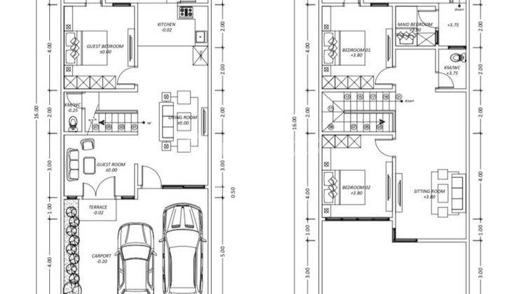 Dekat Unair Rumah Baru Minimalis 2 Lantai Mojoklangru Surabaya 2