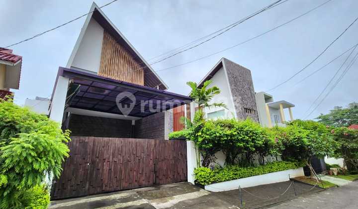 NEAR GWK Modern Tropical 5BR Villa Puri Gading Jimbaran Bali 4 Are Freehold Semi Furnish Pool Best Deal 2
