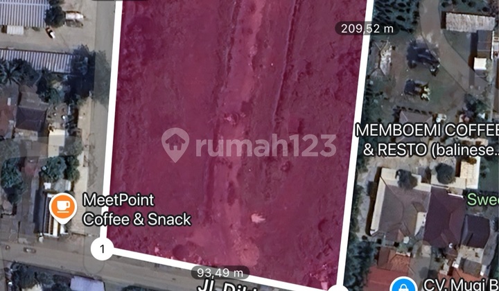 Dijual Tanah 2 Ha Jl Diklat Pemda Karawaci di Diklat Pemda, Jl. Suka Bakti, Curug Wetan, Curug, Tangerang, Banten, Indonesia, 15810, Karawaci