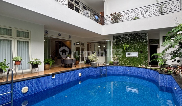 Dijual Rumah Mewah 2 Lantai Di Pondok Labu - Private Pool, Taman Asri, Shm 2