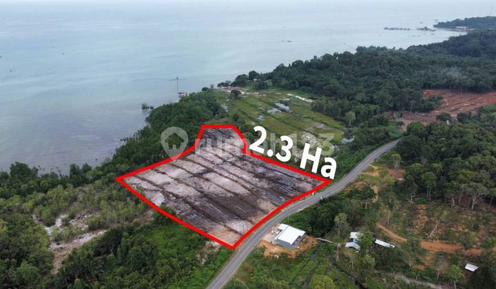 Dijual Tanah Cantik 2.3 Ha view laut di Pulau Belitung 