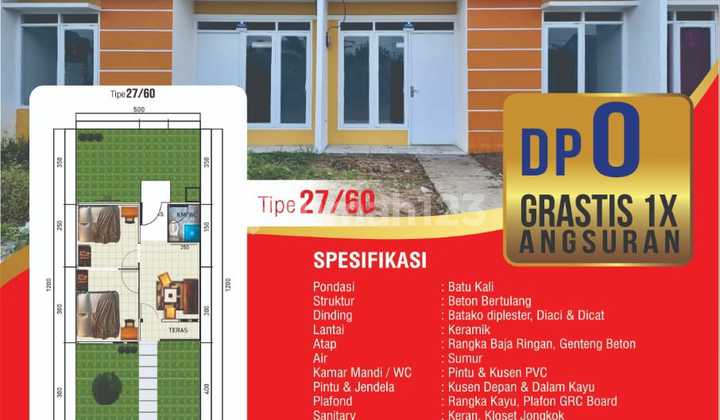 Dijual rumah baru DP nol persen di grand kertamukti cibitung dekat stasiun 2