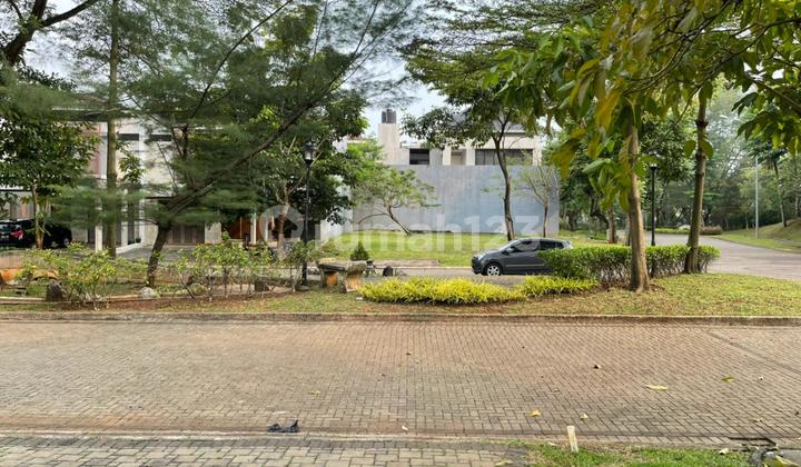 Kavling Corner De Park Cluster De Nara Depan Taman - BSD City