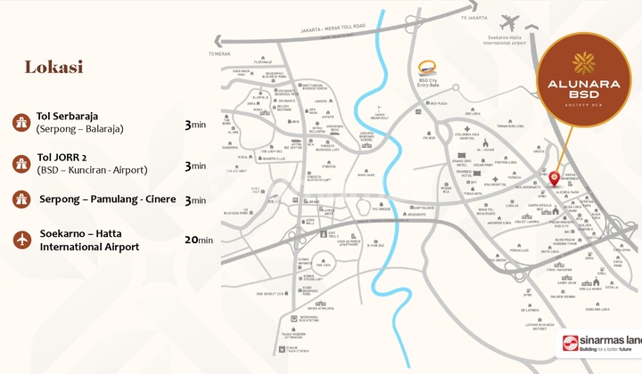 Ruko Alunara Society Hub BSD City - Hadap Jalan KPR Tanpa DP