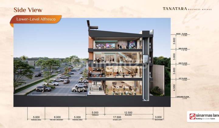 Gedung 4 Lantai Tanpa DP - Tanatara Business Aveune BSD City, Limited Unit