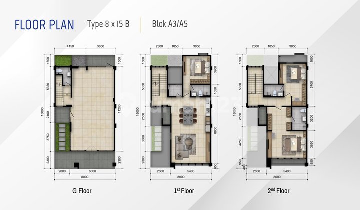 RUKO LEBAR 8 TANPA DP DELREY BUSINESS TOWN HOUSE BSD CITY