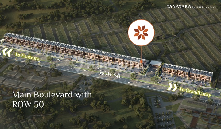 STUDIO LOFT HADAP JALAN ROW 50 - TANATARA BUSINESS AVENUE BSD CITY FREE DP