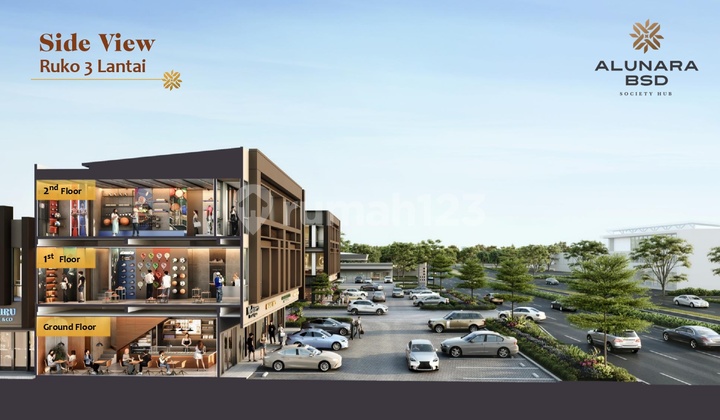 RUKO 2 LANTAI TANPA DP ALUNARA BSD CITY - ONLY Rp. 1,7 MAN