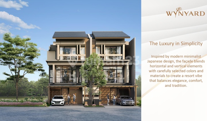 Rumah Jepang 3 Lantai Free Dp Cluster Wynyard Hiera Bsd City