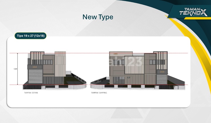 Row 20 New Gudang Taman Tekno X BSD City - Corner Free DP