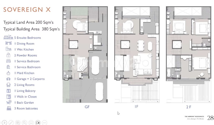 Last Unit The Armont Residences Type 10 Depan Taman Free Dp