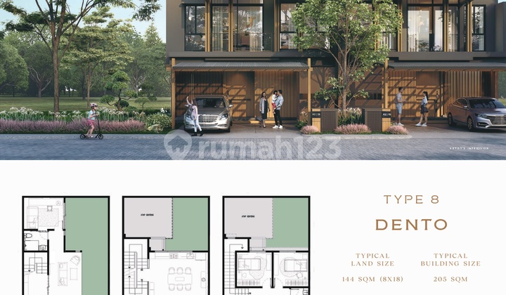 Real Jepang Cluster Wynyard Type Dento At Hiera Bsd City - KPR Free Dp