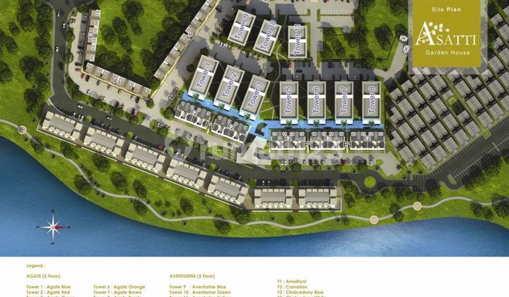 UNDER PPJB, FULL FURNISHED ASATTI GARDEN HOUSE BSD CITY