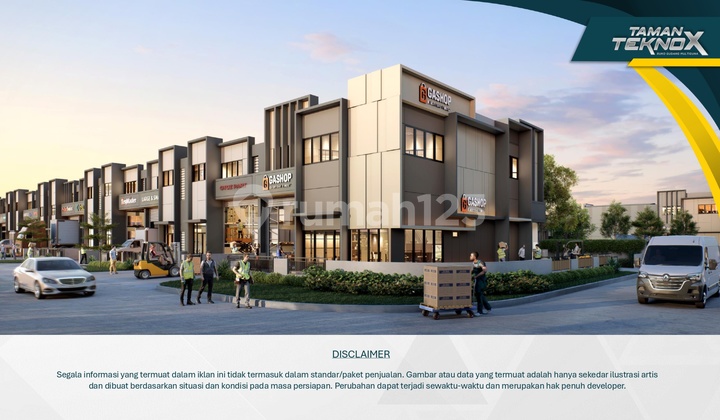 Hook Row 20 Gudang Taman Tekno X BSD City - KPR Free DP
