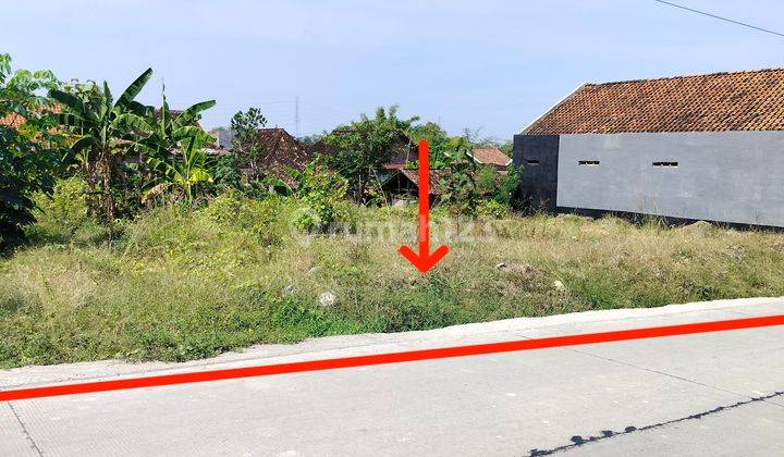 Tanah strategis pinggir sub jalan utama di Kalioso solo 1