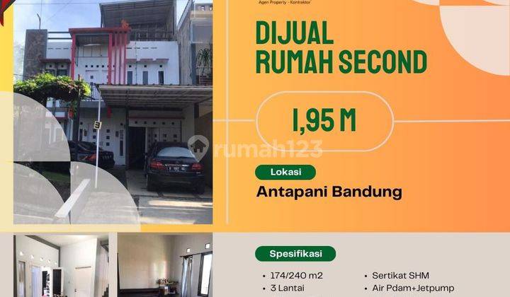 Rumah 2,5 Lantai Di Antapani Strategis Abis Dekat Griya Antapani  1