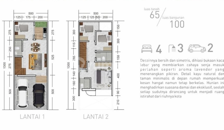 Rumah Jual Rungkut Asri Timur 2 LT The Square Rungkut
