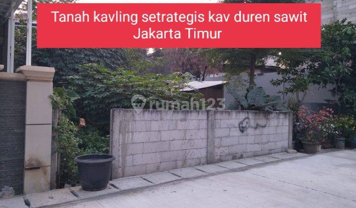 Tanah Kavling Bagus Siap Bangun Duren Sawit  1