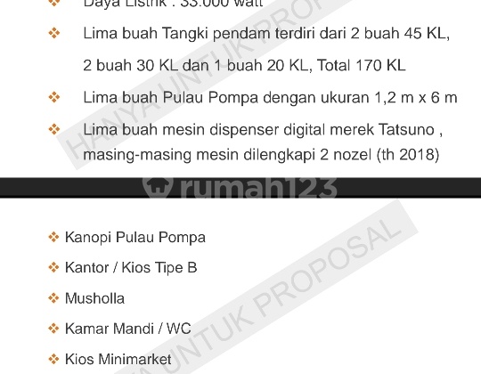For Sale Gas Station JL. Raya Cikarang Cibaruh Bekasi