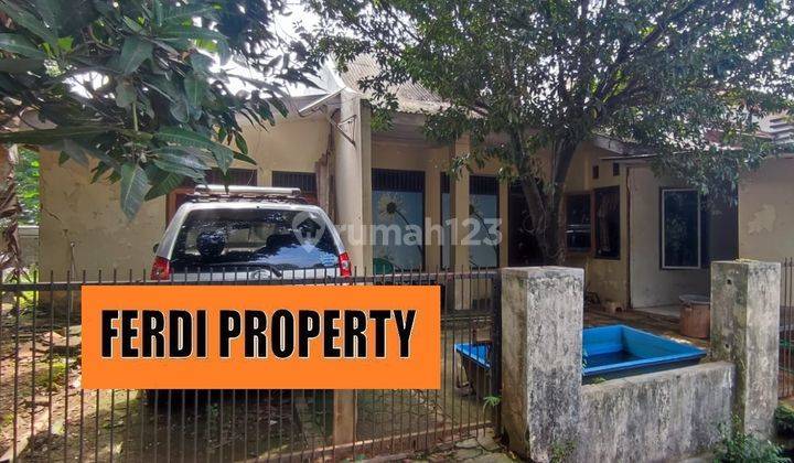 tampak depan jual tanah luas ada bangunannya