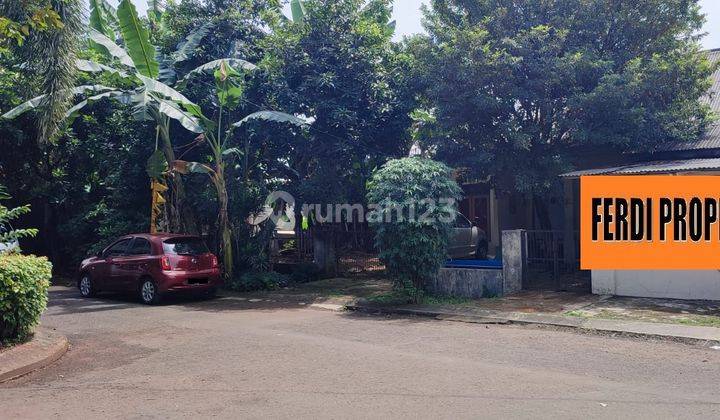 tampak depan jual tanah luas ada bangunannya