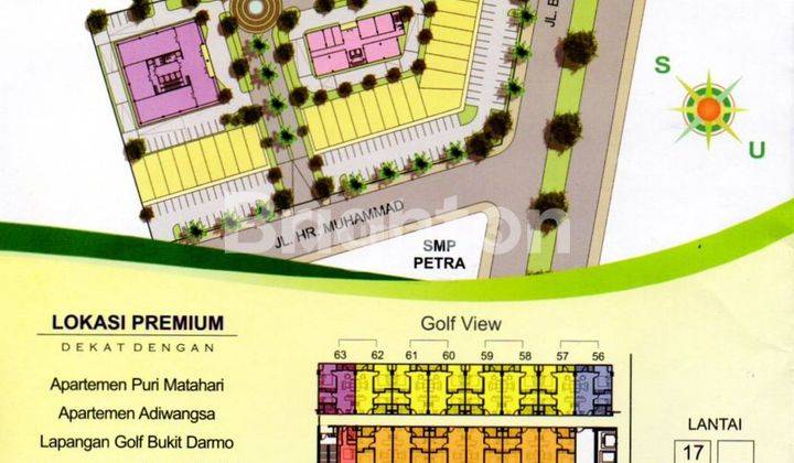 Apartemen Puncak Bukit Golf (PBG), Lokasi Strategis di Seberang Hartono dan Selangkah Menuju Pakuwon Mall, Lenmarc dan Spazio Surabaya Barat 2