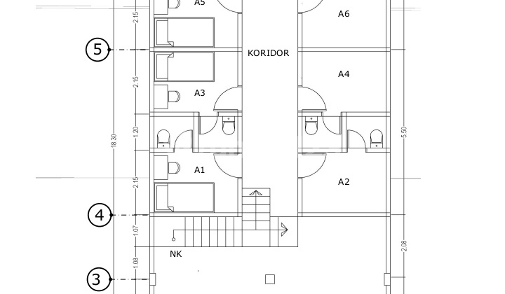 Dijual Rumah Kos Baru 5Lt, 51 Kamar di Tanjung Duren, Luas Tanah 147M2, Harga Rp 12.5M. 2
