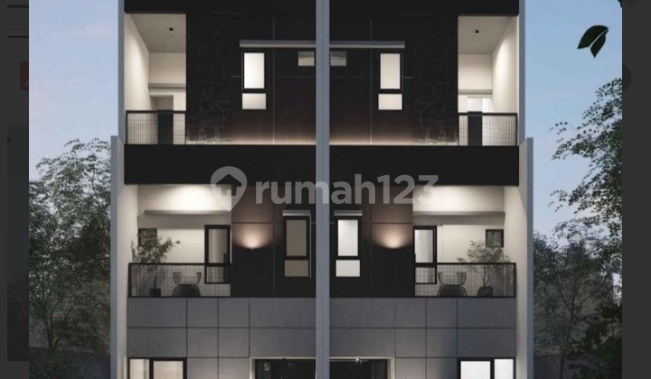 New 3-Storey House for Sale on Cendana Street, Meruya, Size 5x20 m2, Price Rp 2.15M.