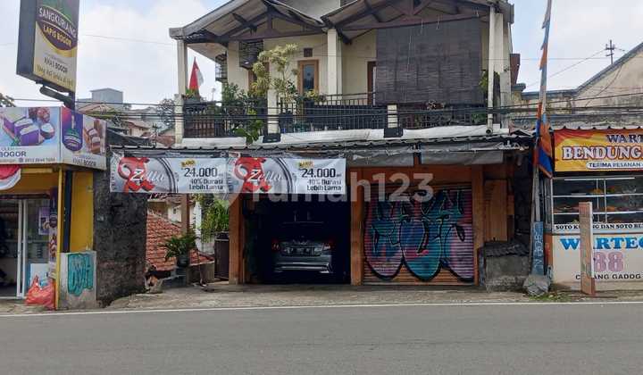 Lahan Komersil Pinggir Jalan Raya Ciawi - Sukabumi 1km Dari Gadog