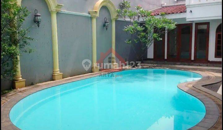 Dijual Cepat Rumah Lama Siap Huni, Di Pondok Indah, Jaksel, Area Tenang, Di Area Prime Kencana 2