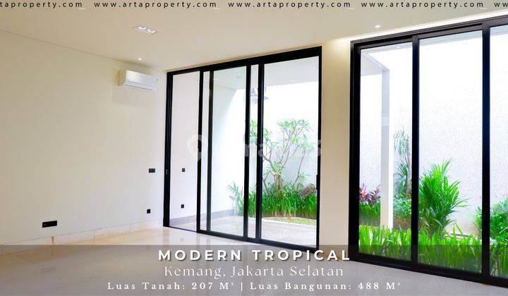 For Sale Modern Tropical Townhouse E House Kemang Jakarta Selatan 1