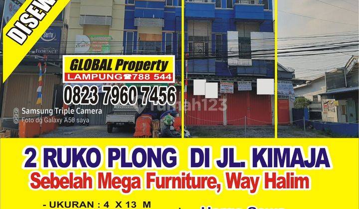 2 unit ruko di jl. kimaja way halim cocok untuk toko, kantor dan lain lain 1