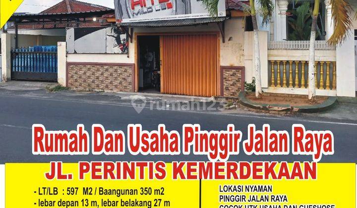 Bu. Rumah Dan Tempat Usaha Rumah Makan di Jl. Perintis 1